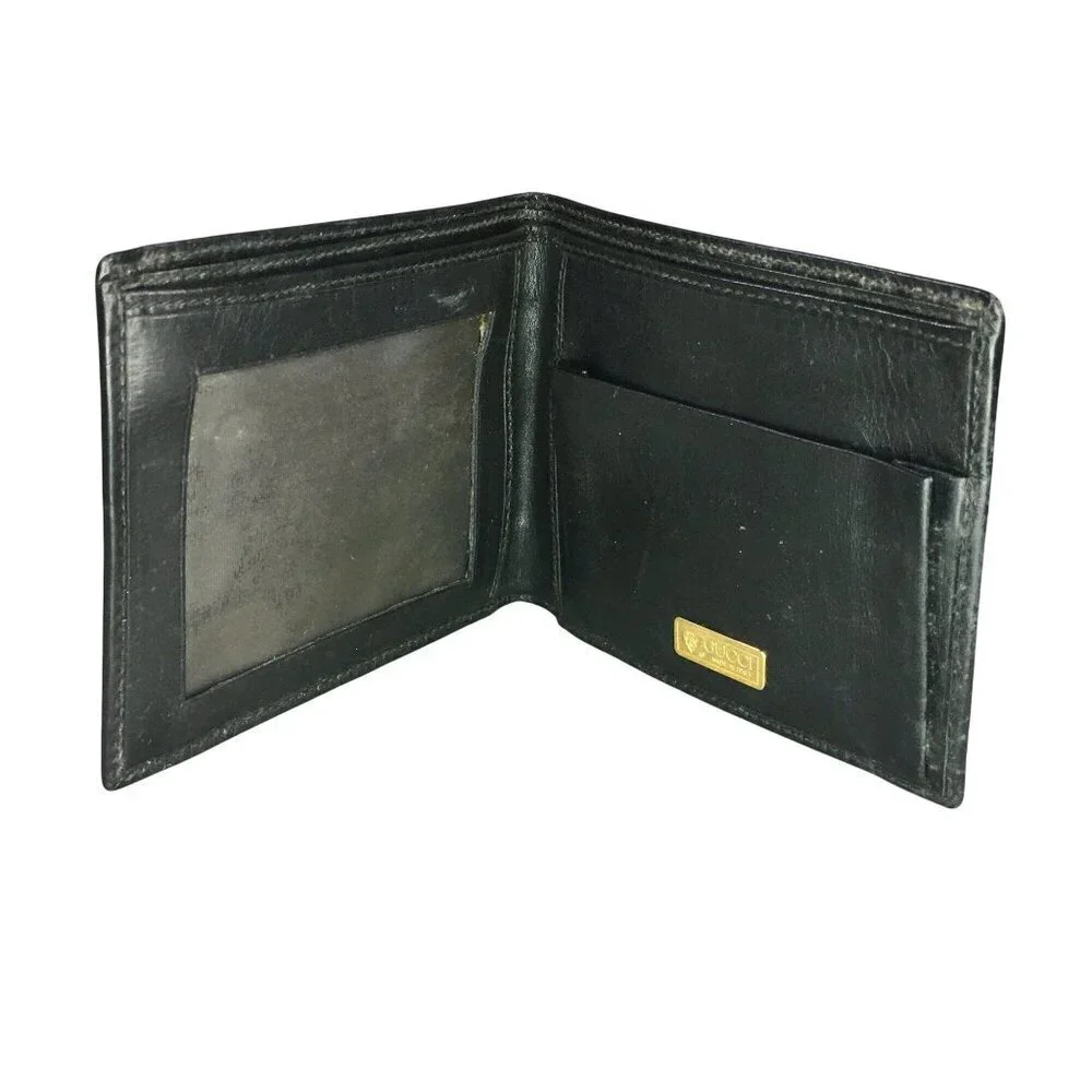 Gucci Africa Collection Micro GG Supreme Monogram BiFold Wallet Black Rare